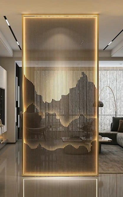 Stainless steel decorative partition wall